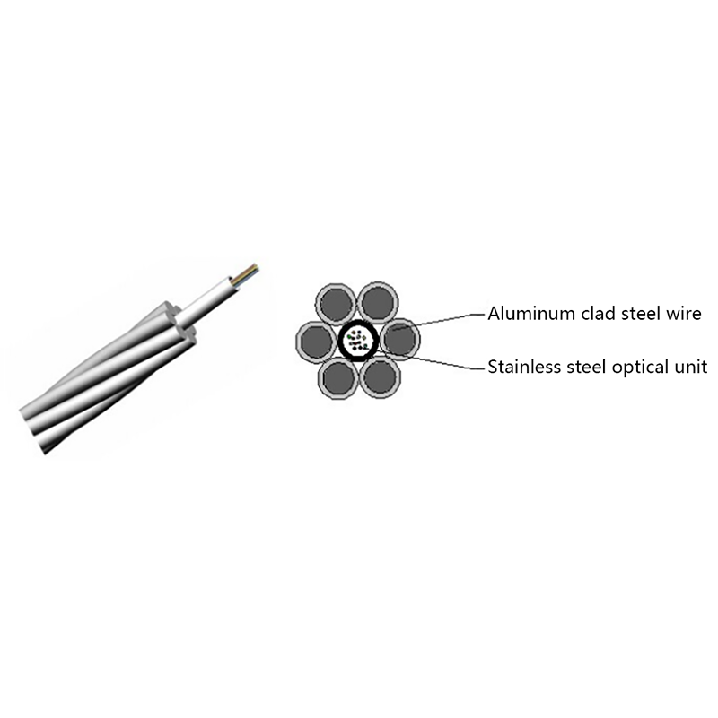 Cable de tierra aéreo compuesto de fibra óptica OPGW